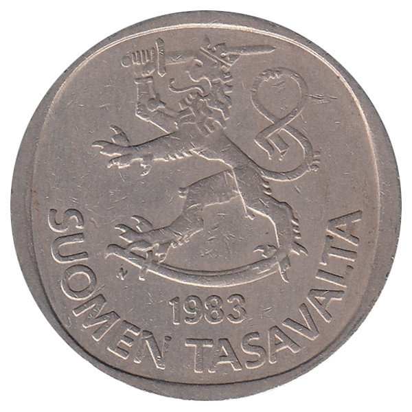 Финляндия 1 марка 1983 год "N"