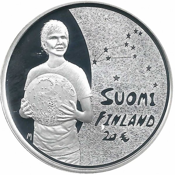 Финляндия 20 евро 2010 года (Дети и творчество)
