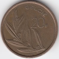 Бельгия (Belgie)20 франков 1981 год