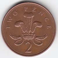 Великобритания 2 пенса 1999 год