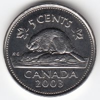 Канада 5 центов 2003 год