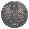 ФРГ 5 марок 1989 год (F)