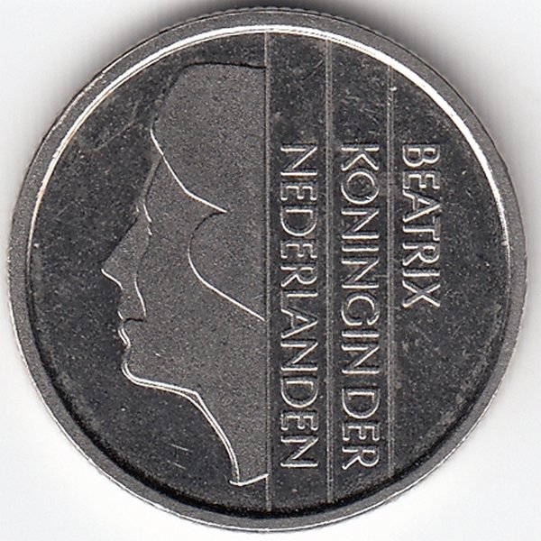 Нидерланды 25 центов 1997 год