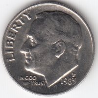 США 10 центов 1983 год (P)