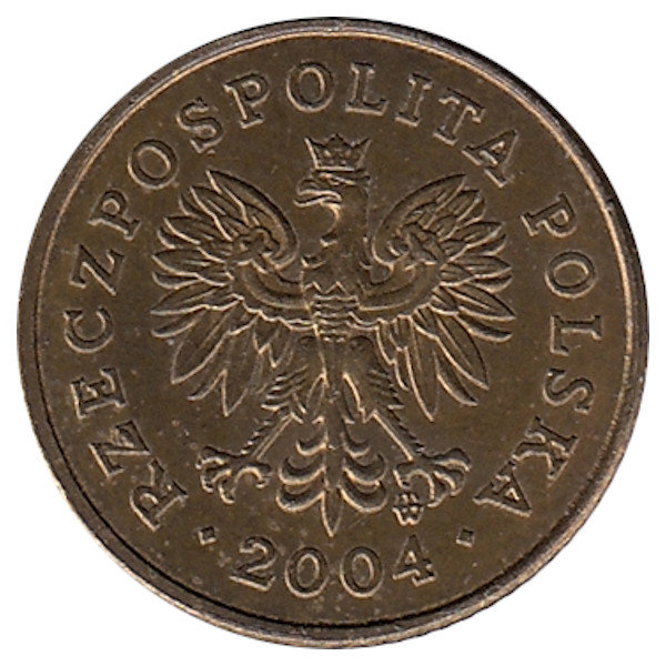 Польша 1 грош 2004 год