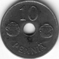 Финляндия 10 пенни 1944 год