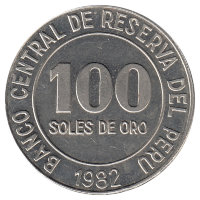 Перу 100 солей 1982 год