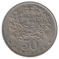 Португалия 50 сентаво 1968 год