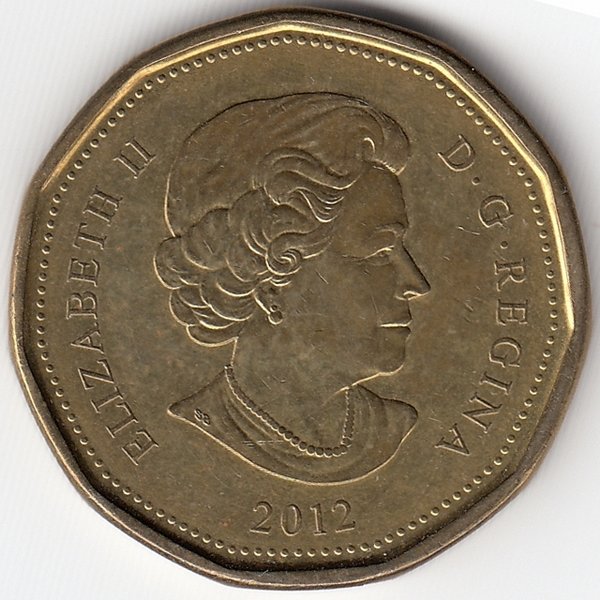 Канада 1 доллар 2012 год