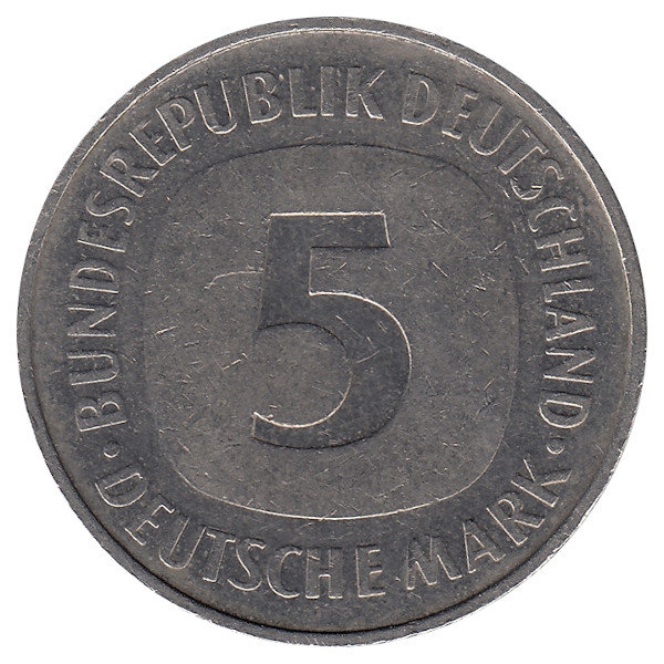 ФРГ 5 марок 1992 год (А)