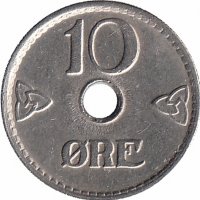 Норвегия 10 эре 1948 год
