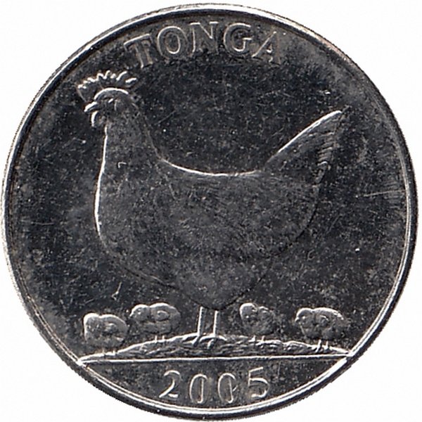 Тонга 5 сенити 2005 год (UNC)