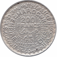 Марокко 200 франков 1953 год
