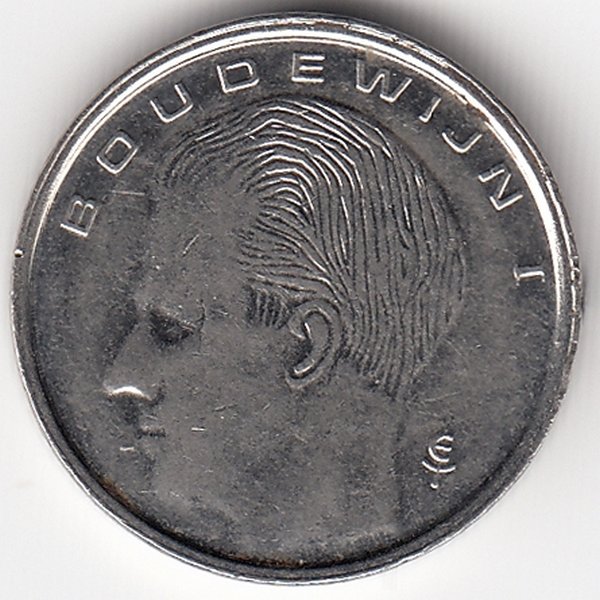 Бельгия (Belgie) 1 франк 1990 год