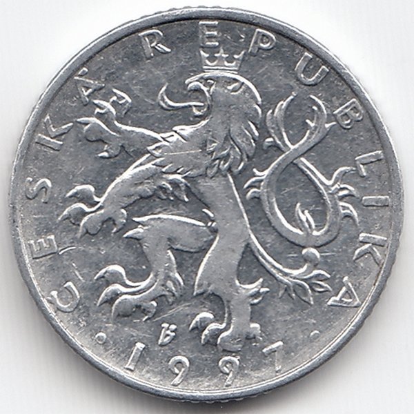 Чехия 50 геллеров 1997 год