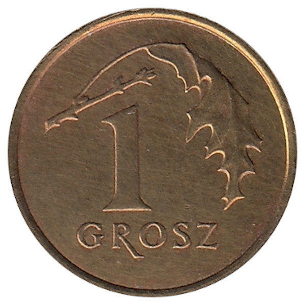 Польша 1 грош 2005 год