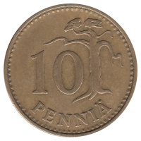 Финляндия 10 пенни 1963 год