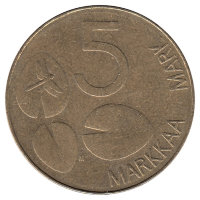 Финляндия 5 марок 1995 год 