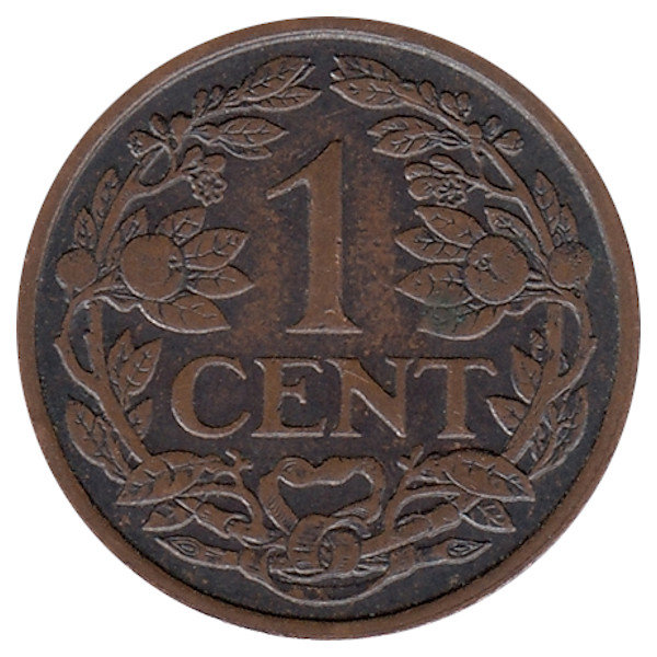Нидерланды 1 цент 1929 год