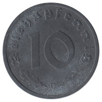 Германия (Третий Рейх) 10 рейхспфеннигов 1940 год (F)