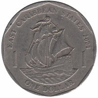 Восточные Карибы 1 доллар 2004 год