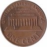 США 1 цент 1969 год (S)