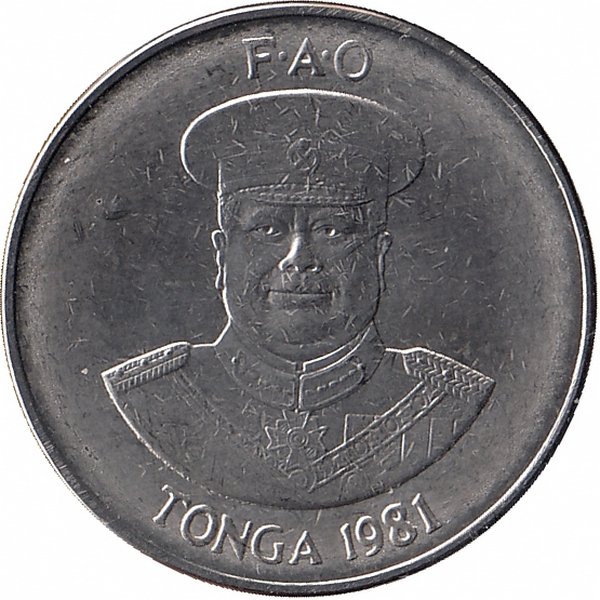 Тонга 10 сенити 1981 год