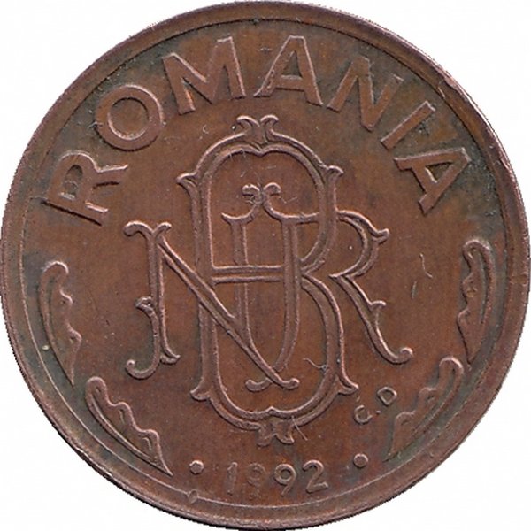 Румыния 1 лей 1992 год