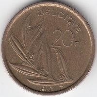 Бельгия (Belgique) 20 франков 1982 год