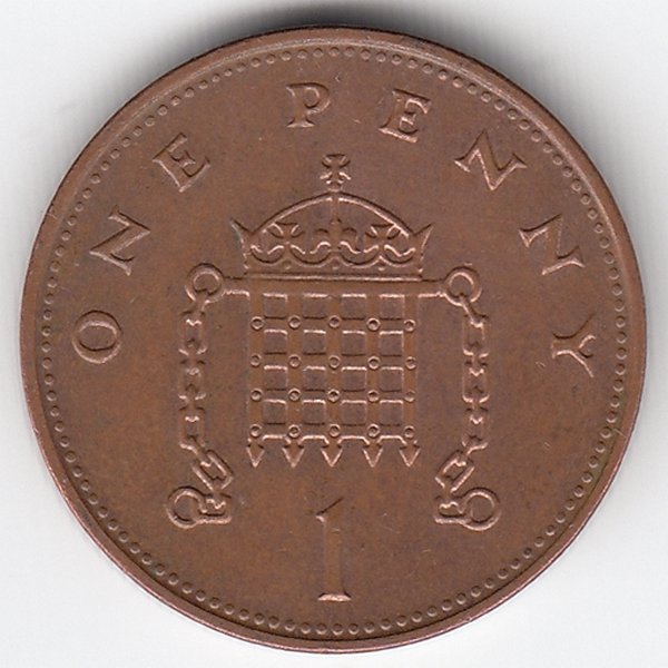 Великобритания 1 пенни 1995 год
