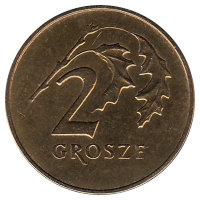Польша 2 гроша 1991 год