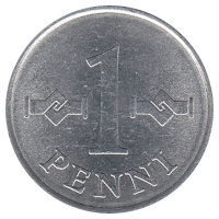 Финляндия 1 пенни 1969 год (алюминий)