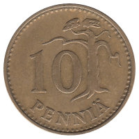 Финляндия 10 пенни 1964 год