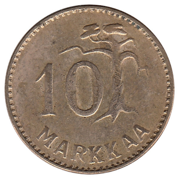 Финляндия 10 марок 1956 год 