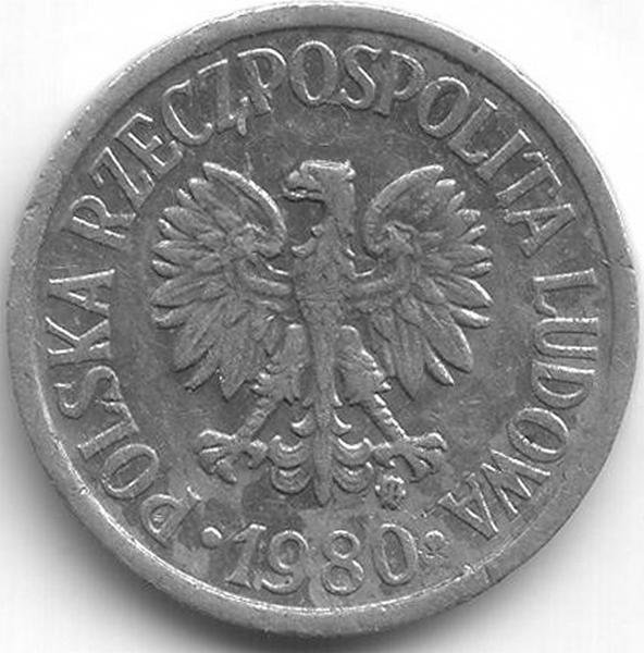 Польша 10 грошей 1980 год