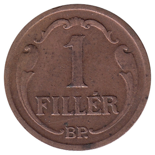 Венгрия 1 филлер 1932 год 