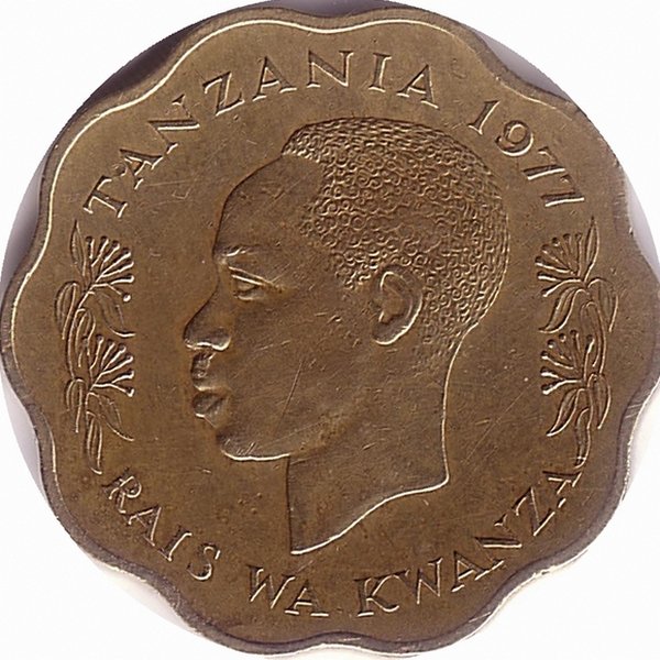 Танзания 10 центов 1977 год