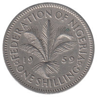 Нигерия 1 шиллинг 1959 год