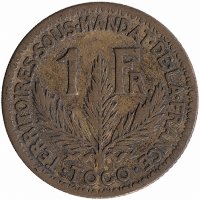 Того (Французский Тоголенд) 1 франк 1924 год
