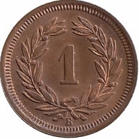 Швейцария 1 раппен 1924 год (UNC)