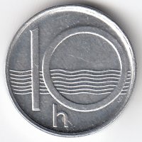 Чехия 10 геллеров 1995 год