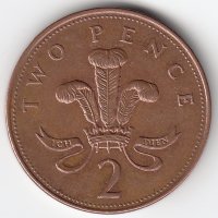 Великобритания 2 пенса 2005 год