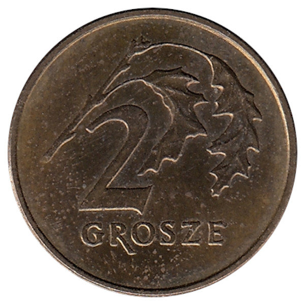 Польша 2 гроша 1998 год
