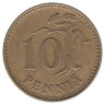 Финляндия 10 пенни 1966 год