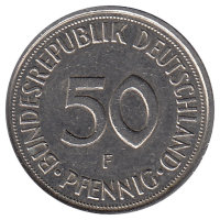 ФРГ 50 пфеннигов 1983 год (F)