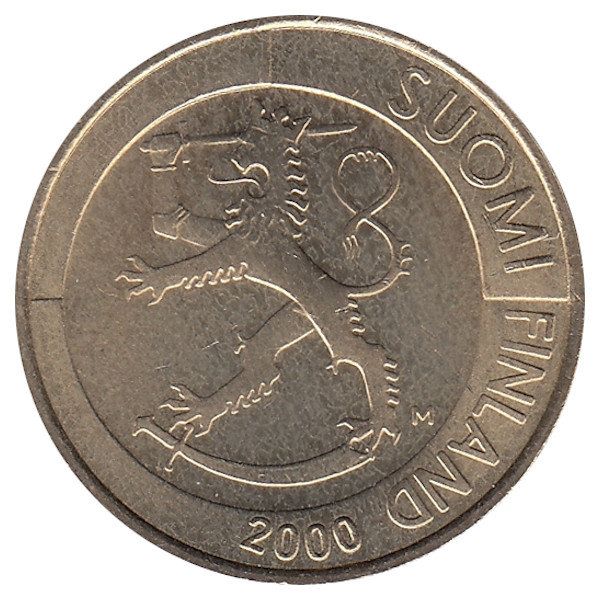 Финляндия 1 марка 2000 год