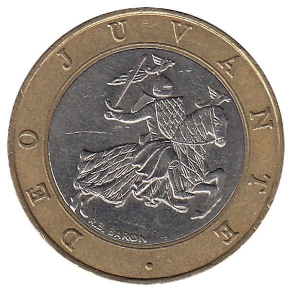 Монако 10 франков 1993 год