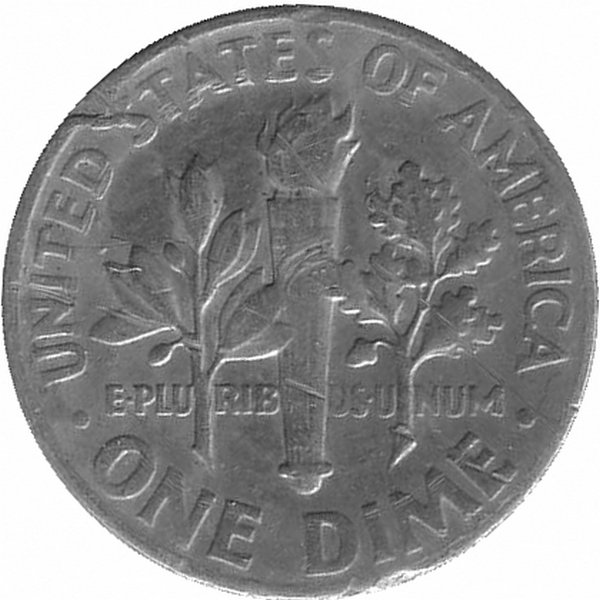 США 10 центов 1968 год (D)