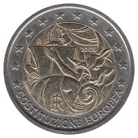 Италия 2 евро 2005 год