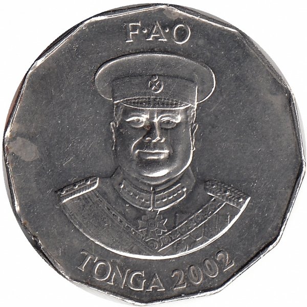 Тонга 50 сенити 2002 год